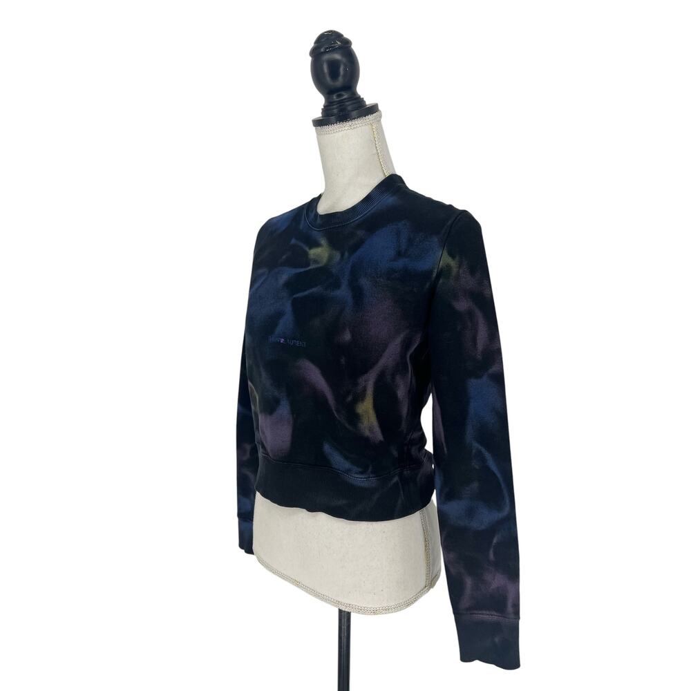 Saint Laurent Paris Tie Dye Logo Sweatshirt Blue Purple Cotton Size S - Picture 8 of 12